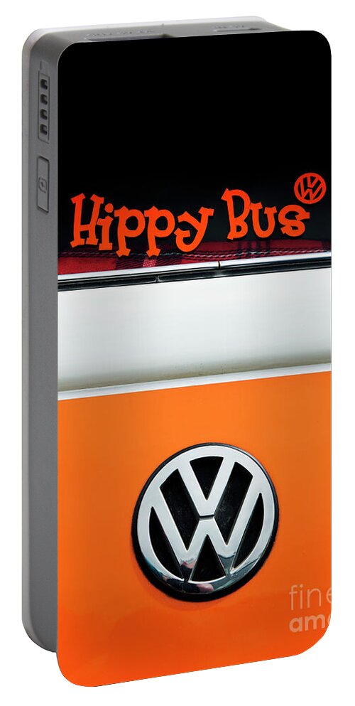 Hippy Bus Portable Battery Charger featuring the photograph Hippy Bus by Tim Gainey