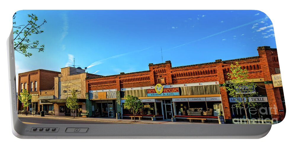 Architecture Portable Battery Charger featuring the photograph Historic Downtown Emmett 02 by Robert Bales