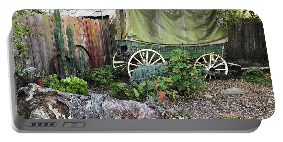 Hitching Post Casmalia California Portable Battery Charger featuring the photograph Hitching Post Casmalia California larger by Floyd Snyder