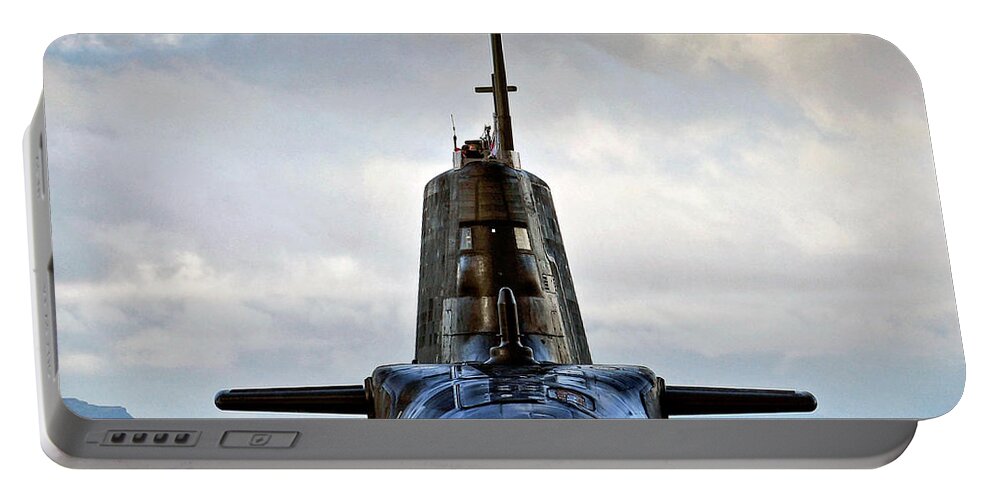 Astute Class Portable Battery Charger featuring the photograph HMS Ambush Submarine by Roy Pedersen