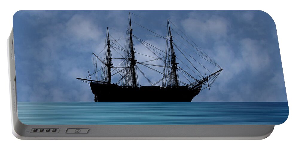 Hms Mars Portable Battery Charger featuring the photograph HMS Mars 1794 v1 by Smart Aviation