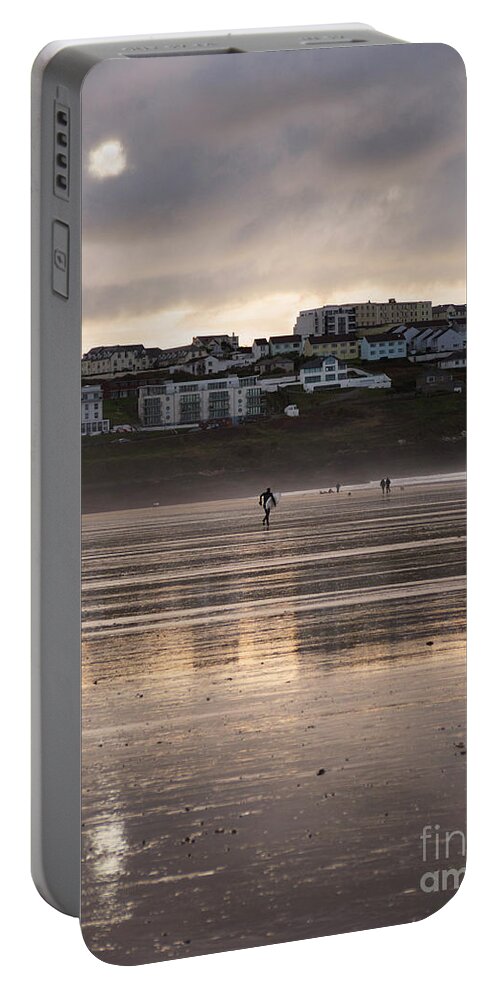 Sunset Portable Battery Charger featuring the photograph Hole in the Clouds by Nicholas Burningham