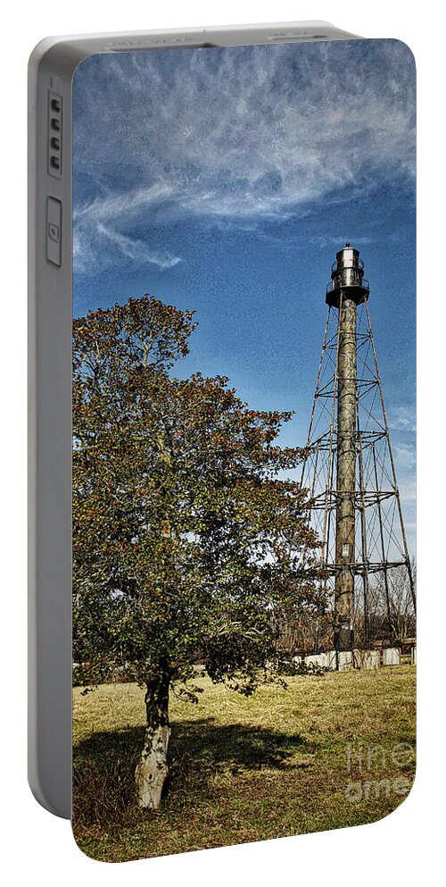 Lighthouses Portable Battery Charger featuring the photograph Holly Berries And Lighthouses by Skip Willits