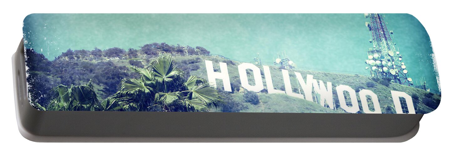 Hollywood Sign Portable Battery Charger featuring the photograph Hollywood Sign by Nina Prommer