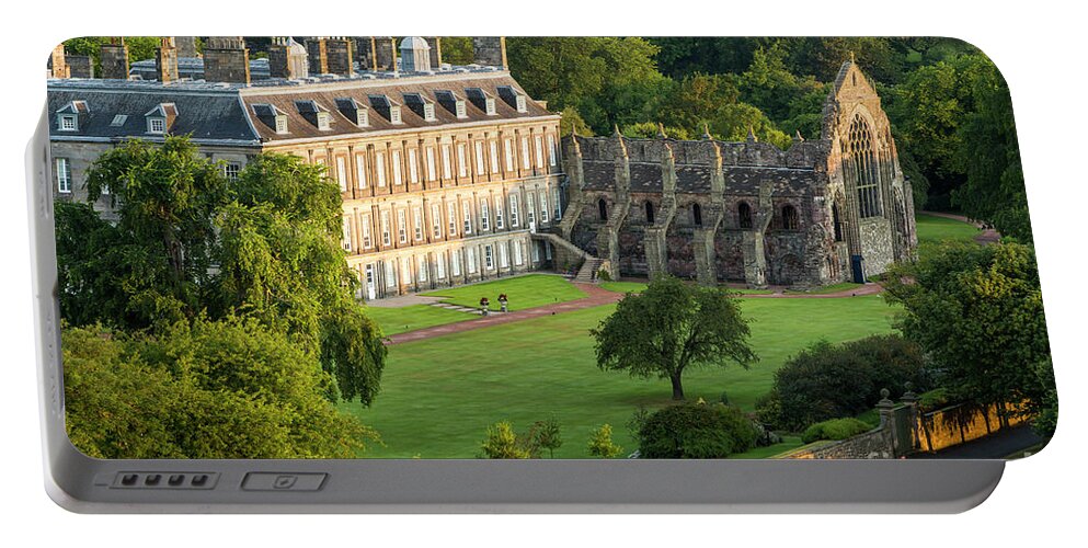 Holyroodhouse Portable Battery Charger featuring the photograph Holyroodhouse Palace by Brian Jannsen