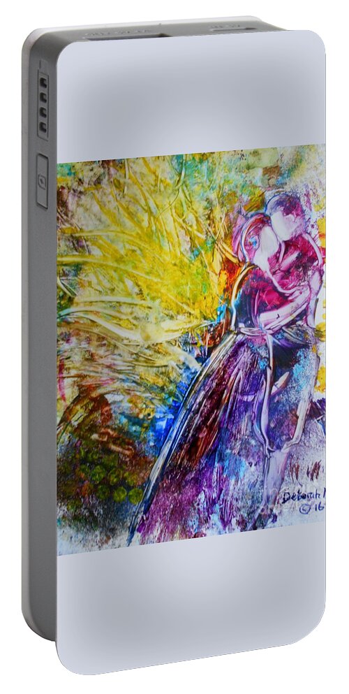Faceless Portable Battery Charger featuring the painting Homecoming II by Deborah Nell