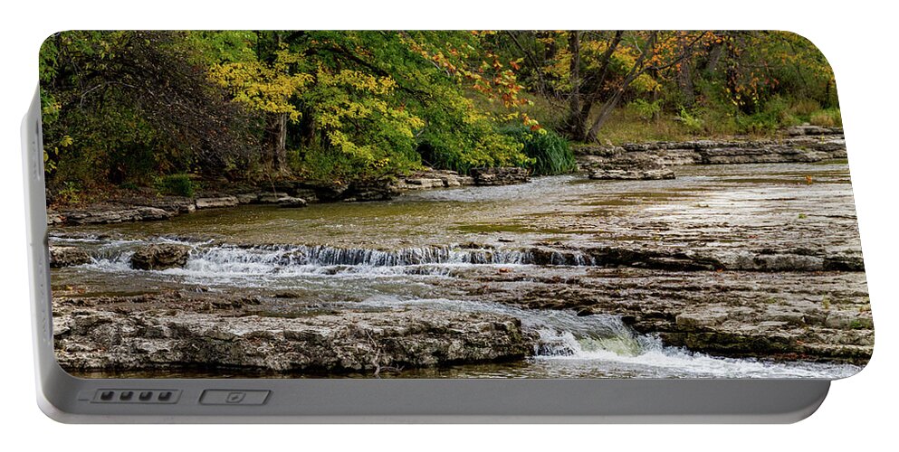 Water Portable Battery Charger featuring the photograph Honeoye Creek by William Norton