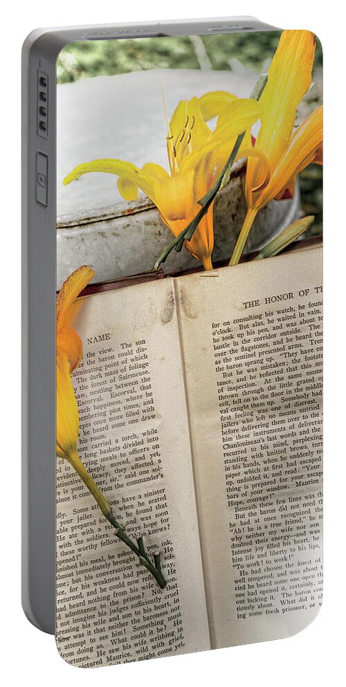 Sharon Popek Portable Battery Charger featuring the photograph Honor of Name Lily by Sharon Popek