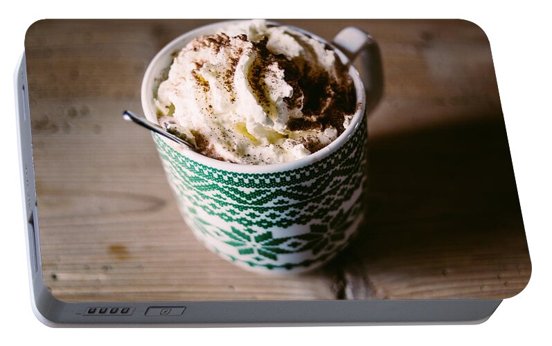 Drink Portable Battery Charger featuring the photograph Hot Chocolate by Pati Photography