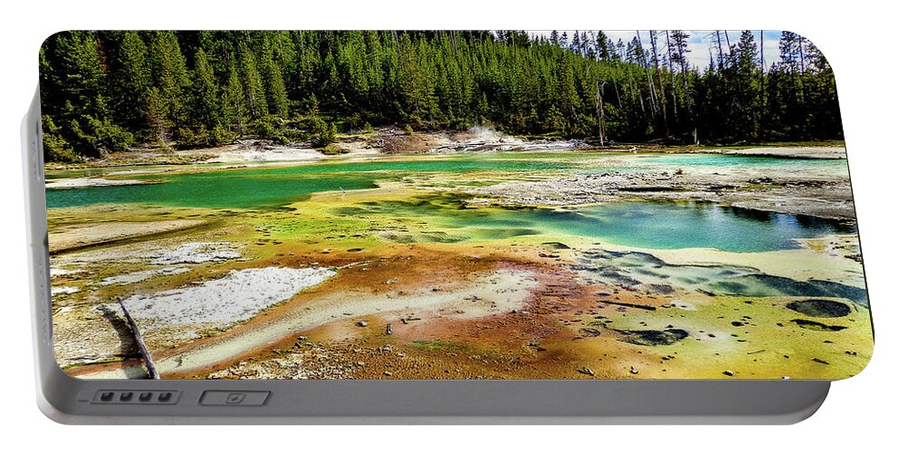 Yellowstone Portable Battery Charger featuring the photograph Primeval by Adam Morsa
