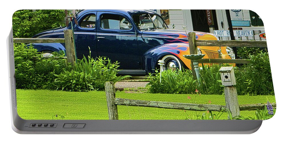 Car Portable Battery Charger featuring the photograph Hot Rod Heaven by Wild Thing