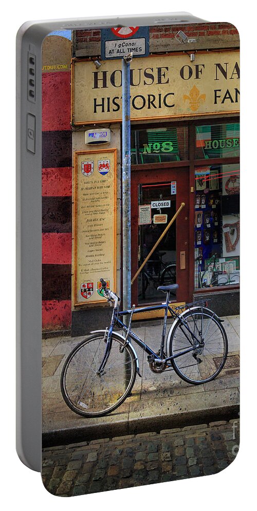 American Portable Battery Charger featuring the photograph House of Names Bicycle by Craig J Satterlee