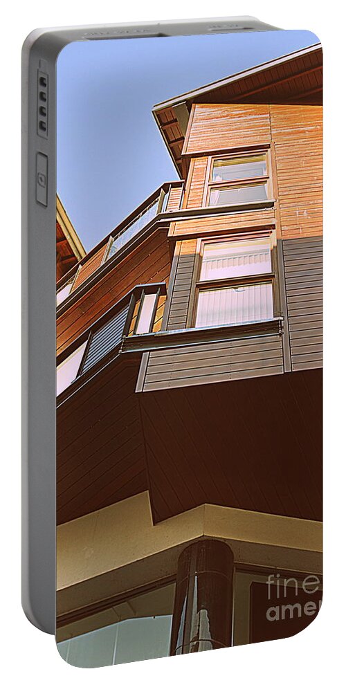 Flats Portable Battery Charger featuring the photograph Houses in the Sky by Andy Thompson