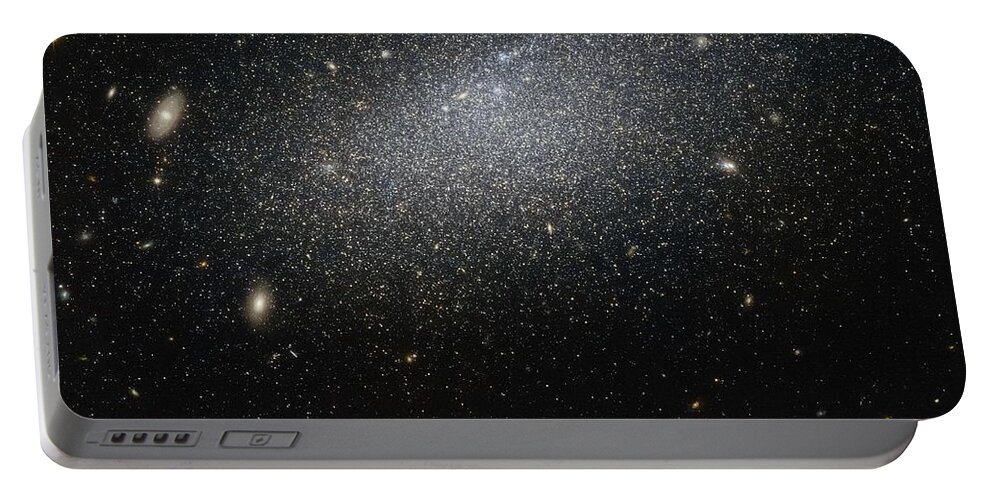 Galaxy Portable Battery Charger featuring the painting Hubble Telescope Space image by Nasa, UGC 4879 by Celestial Images