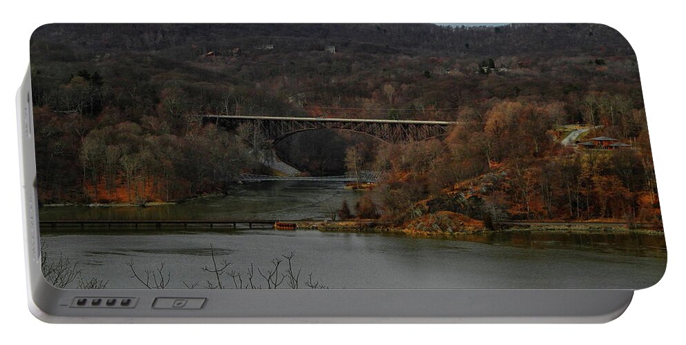 Hudson River From The Appalachian Trail Portable Battery Charger featuring the photograph Hudson River from the Appalachian Trail by Raymond Salani III
