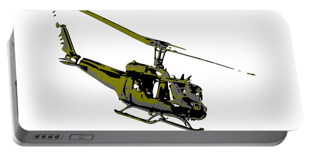 Huey Portable Battery Charger featuring the digital art Huey by Piotr Dulski