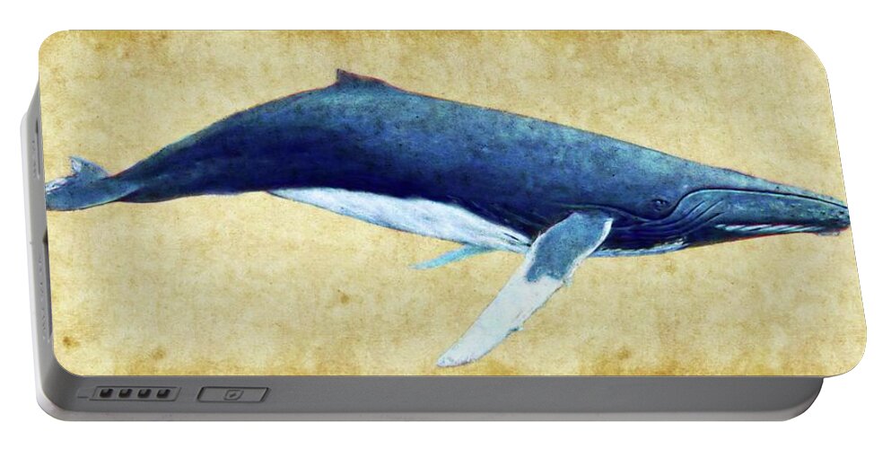 Humpback Portable Battery Charger featuring the photograph Humpback Whale painting by Weston Westmoreland