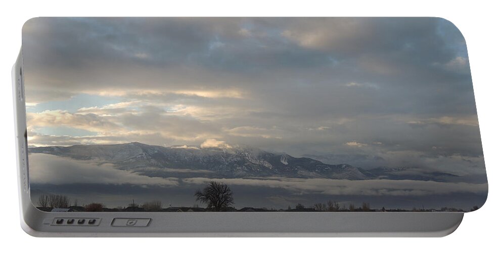 Utah Portable Battery Charger featuring the photograph I-70 Sunrise Utah by Andrew Chambers