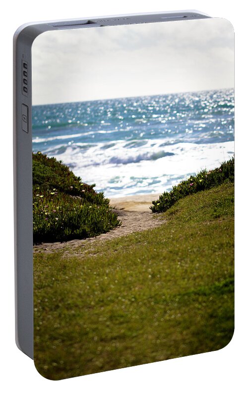 Beach Portable Battery Charger featuring the photograph I Will Follow - Ocean Photography by Melanie Alexandra Price