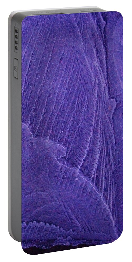 Lori Kingston Portable Battery Charger featuring the photograph Ice Abstract 08 by Lori Kingston
