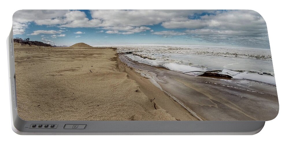 Winter Portable Battery Charger featuring the photograph Ice Shelf by Jackson Pearson