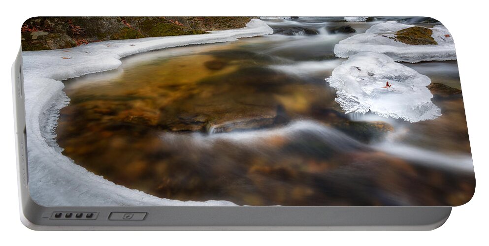 Ice Water Portable Battery Charger featuring the photograph Ice Water by Bill Wakeley