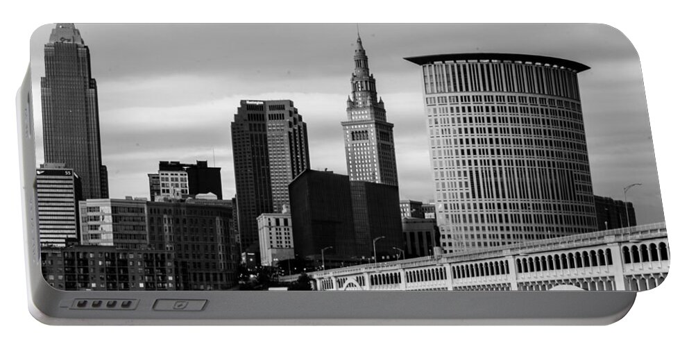 Cleveland Portable Battery Charger featuring the photograph Iconic Cleveland by Stewart Helberg