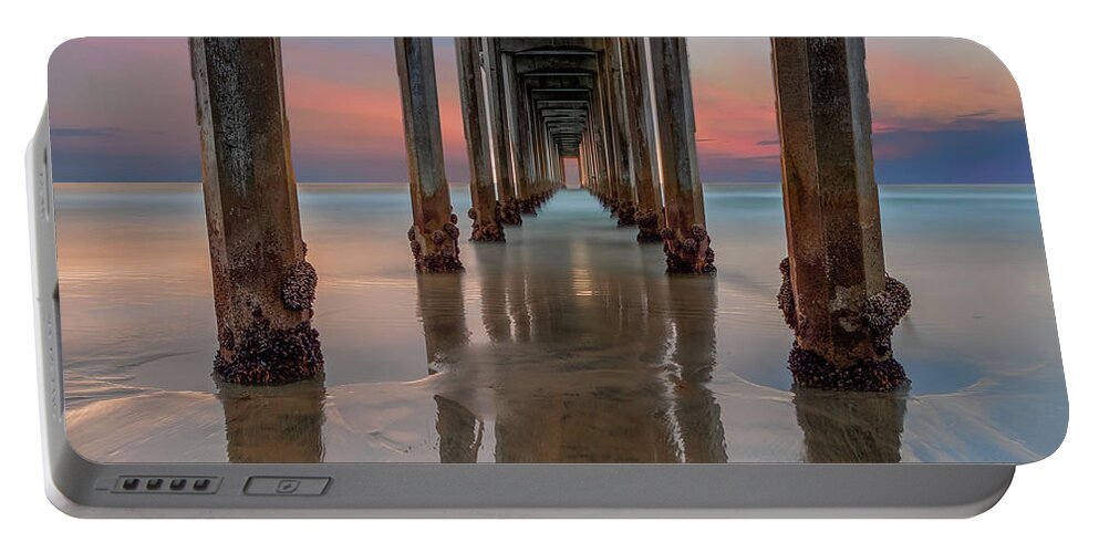La Jolla Portable Battery Charger featuring the photograph Iconic Scripps Pier by Larry Marshall