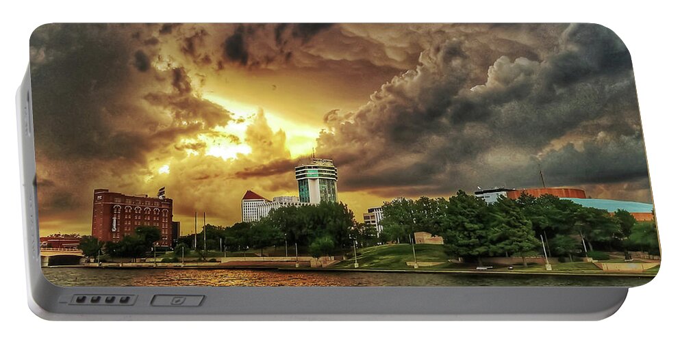 Brian N Duram Portable Battery Charger featuring the photograph Ict Storm - from Smrt-phn L by Brian Duram