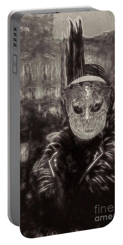 Cosplayer Portable Battery Charger featuring the digital art Il Gottico by Jack Torcello