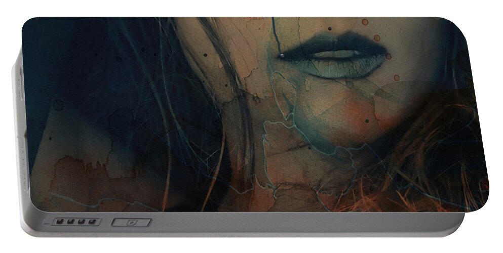 Female Portable Battery Charger featuring the mixed media In A Broken Dream by Paul Lovering