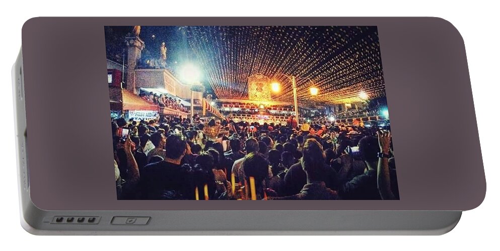 People Portable Battery Charger featuring the photograph In a crowd by Pictra Pic
