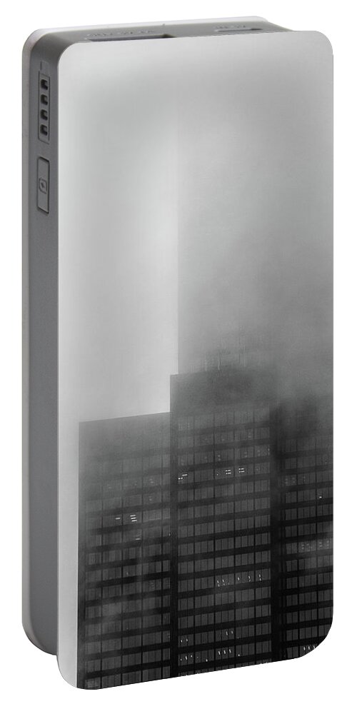 Chicago Portable Battery Charger featuring the photograph In a Fog by Joni Eskridge