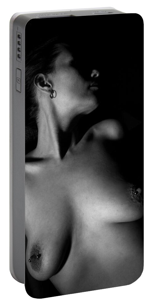Nude Portable Battery Charger featuring the photograph In A Quiet Mood by Joe Kozlowski