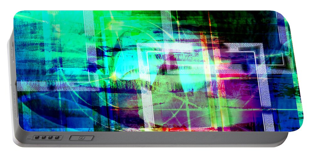 Abstract Portable Battery Charger featuring the digital art In Spring.. by Art Di