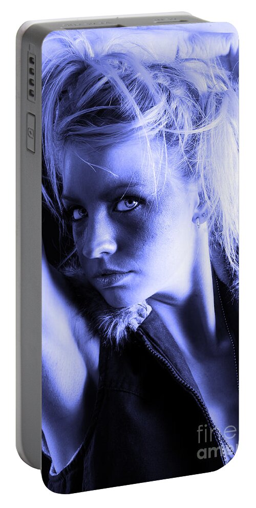 Artistic Photographs Portable Battery Charger featuring the photograph In the Blue by Robert WK Clark