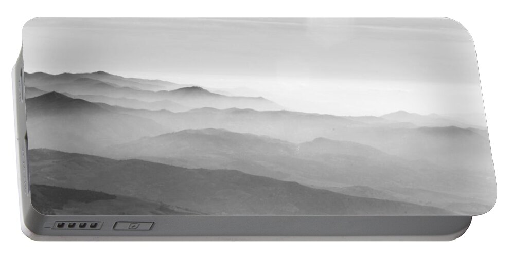 Photo Portable Battery Charger featuring the photograph In the clouds over El Torcal by Roger Cummiskey