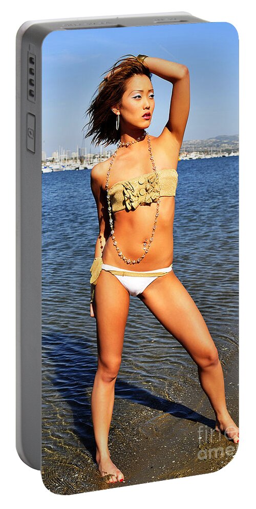 Glamour Photographs Portable Battery Charger featuring the photograph In the distance by Robert WK Clark
