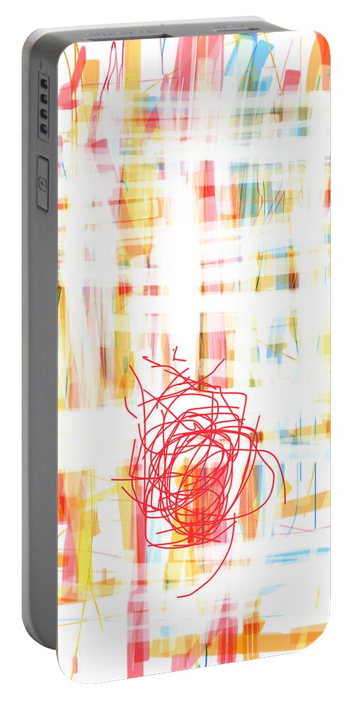 In The Heat Of The Moment Portable Battery Charger featuring the digital art In the heat of the moment by Ingrid Van Amsterdam