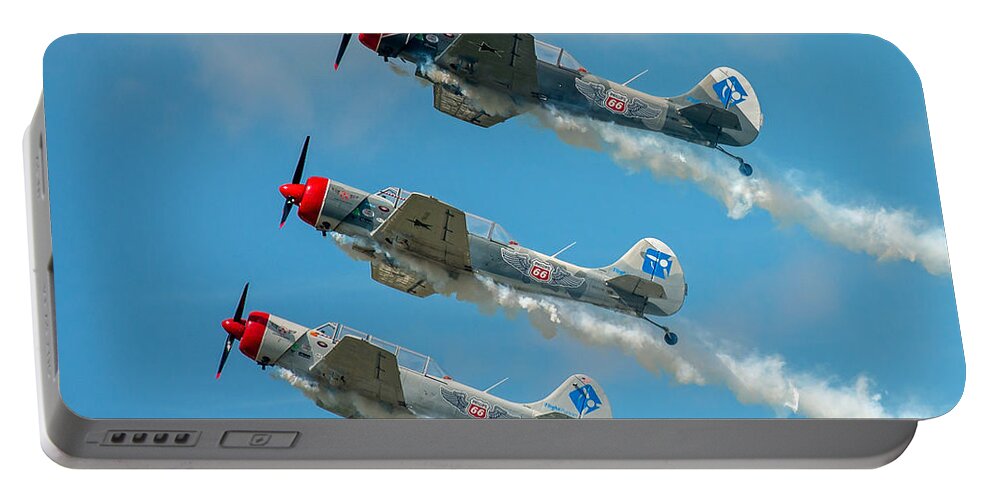 Airplanes Portable Battery Charger featuring the photograph In Unison by Stephen Whalen