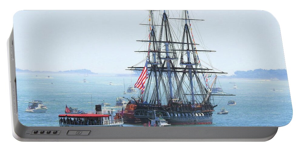 Uss_constitution Portable Battery Charger featuring the photograph Independence Day by Scott Cameron
