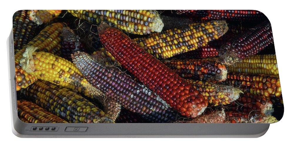 Indian Portable Battery Charger featuring the photograph Indian Corn by Joanne Coyle