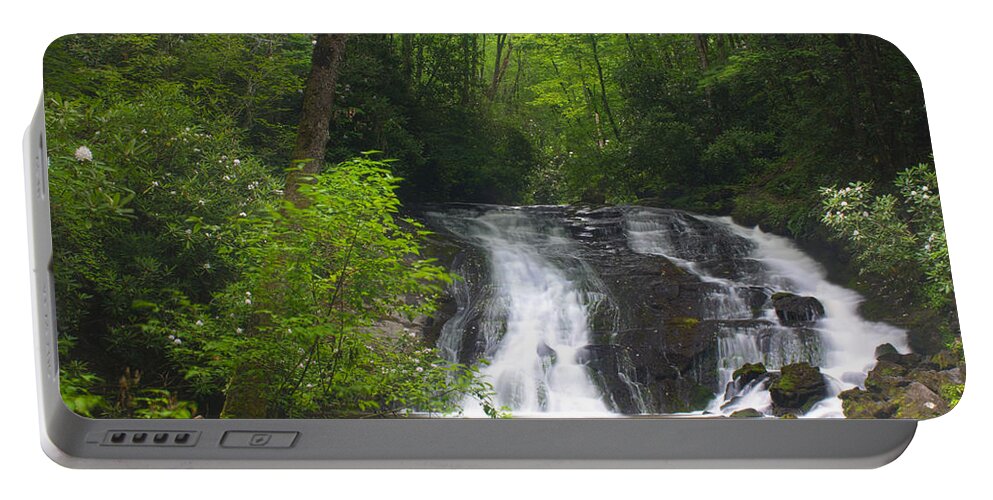 Art Prints Portable Battery Charger featuring the photograph Indian Creek Falls by Nunweiler Photography