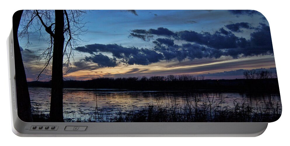 Indigo Skies Portable Battery Charger featuring the photograph Indigo Skies by Cricket Hackmann