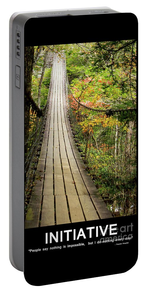 Poster Portable Battery Charger featuring the photograph Initiative by Sandra Clark