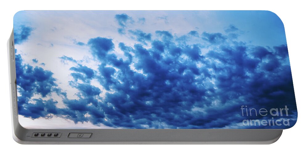 Clouds Portable Battery Charger featuring the photograph Ink Blot Sky by Colleen Kammerer