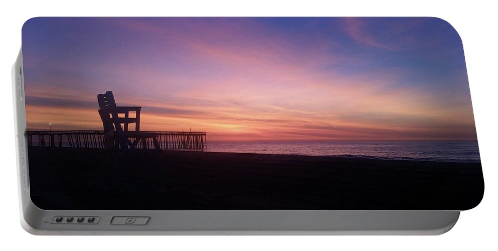 Sky Portable Battery Charger featuring the photograph Inlet Beach At Dawn by Robert Banach