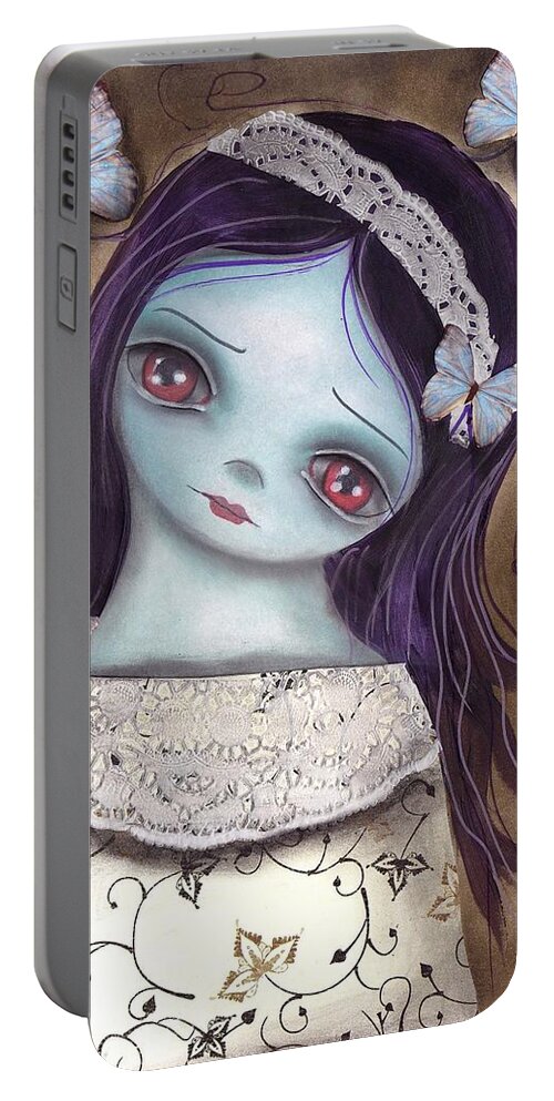 Innocence Portable Battery Charger featuring the painting Innocence by Abril Andrade