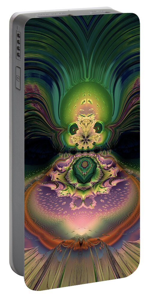 Wall Art Portable Battery Charger featuring the digital art Innocent Flirtation Variation 1 by Claude McCoy