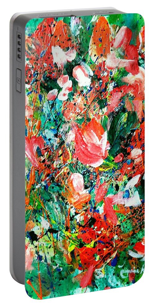  Portable Battery Charger featuring the painting Inside my mind 2 by Wanvisa Klawklean